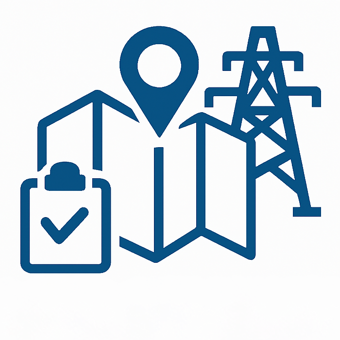 landacquistion - Edited land strategy and aquisition icon, scalable infrastructure projects, site selection
